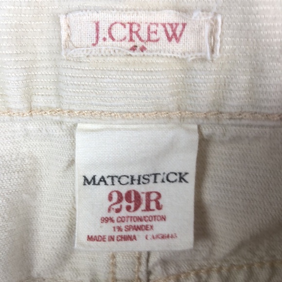 J. Crew matchstick cords, sz 29R - Picture 5 of 5